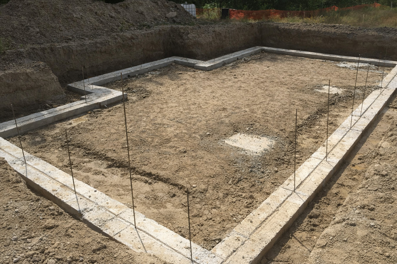 Concrete footings in Rexburg, ID